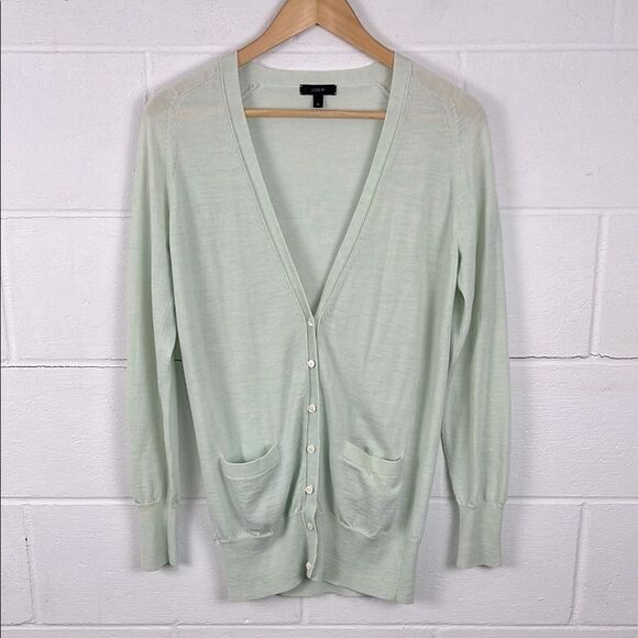 J.Crew women’s 100% merino wool button up cardigan - Picture 1 of 6